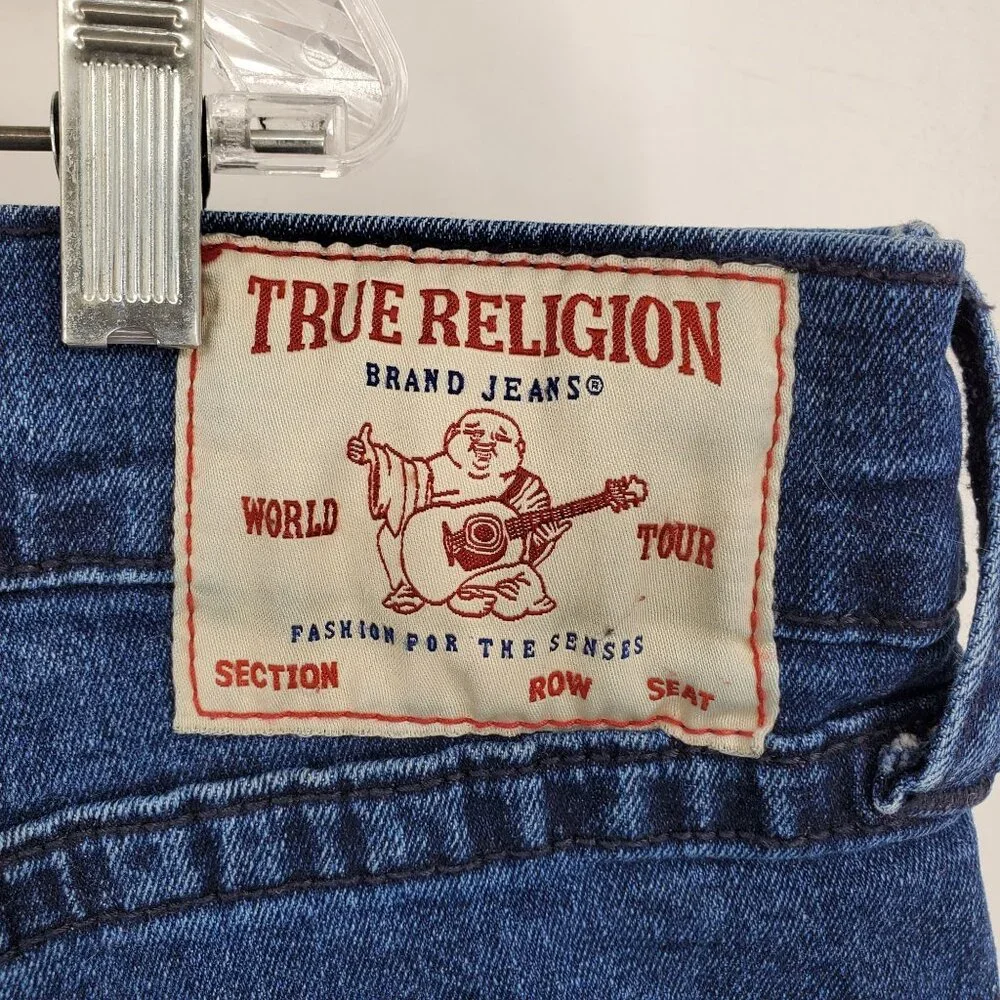 True‎ Religion Geno Relaxed Slim Fit Men's Dark Wash Denim Jeans Size 42